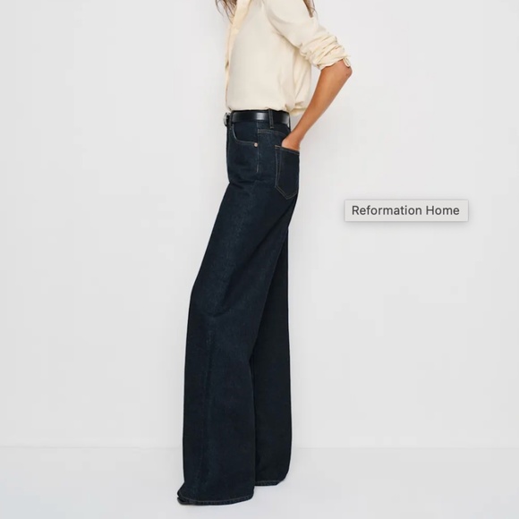 Reformation Cary High Rise Slouchy Wide Leg Jeans - Picture 5 of 6